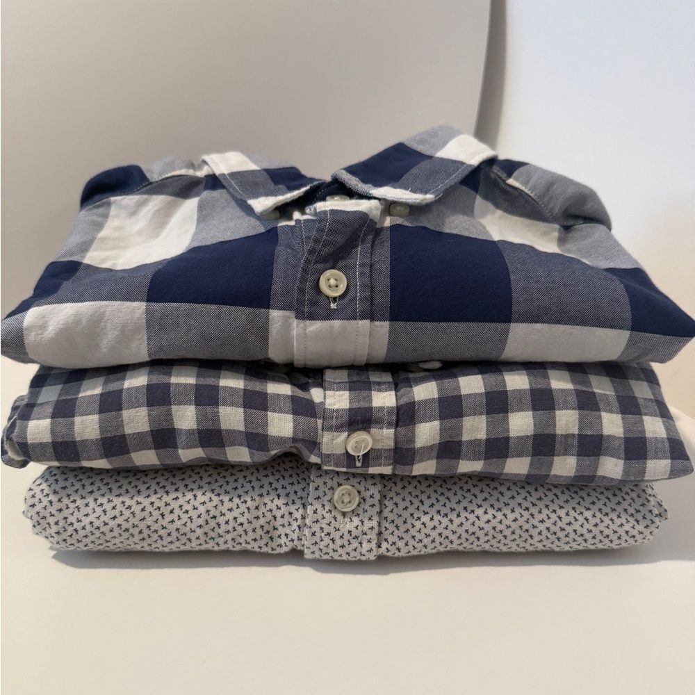 Men’s Casual Work Shirt Button Down Bundle M Banana Republic J.Crew Gap